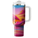 Tropical Sunset Flamingo  Tumbler Cups