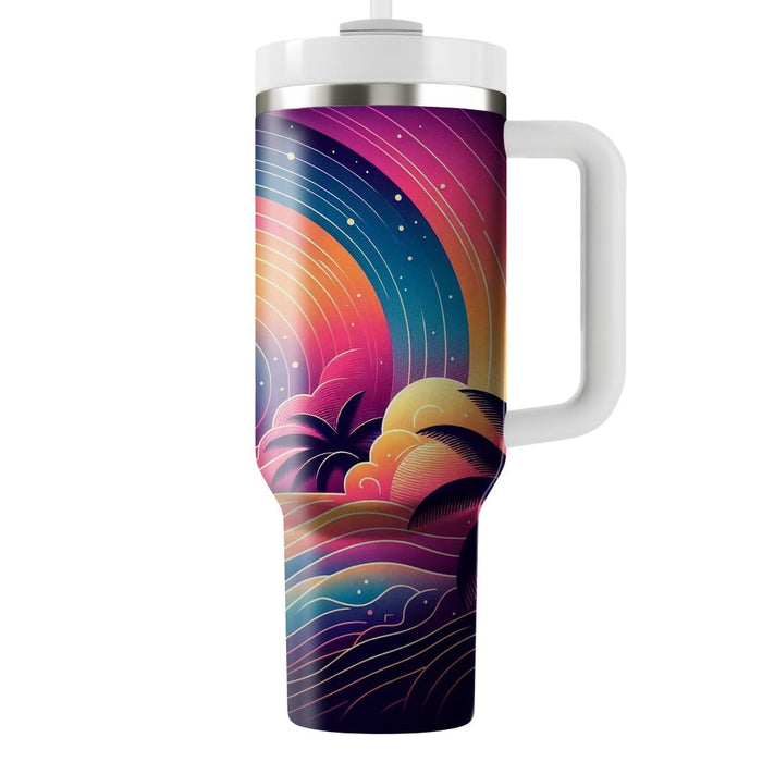 Vibrant Sunset  Tumbler Cups