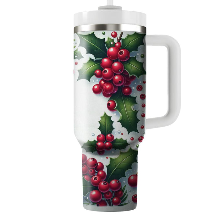 Winter Cranberry Festivity  Unique Tumblers