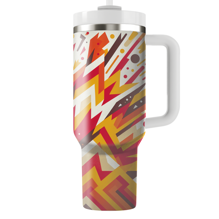 Abstract Chevron Burst  Decorative Tumblers