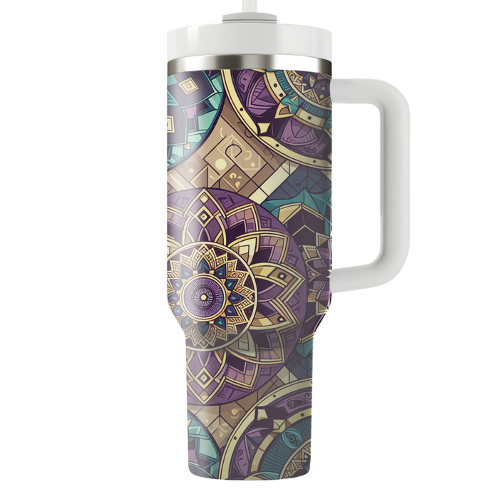 Geometric Floral Mandalas  Custom Tumblers