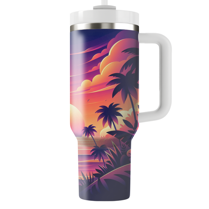 Tropical Sunset Party  Tumblers For Gifts