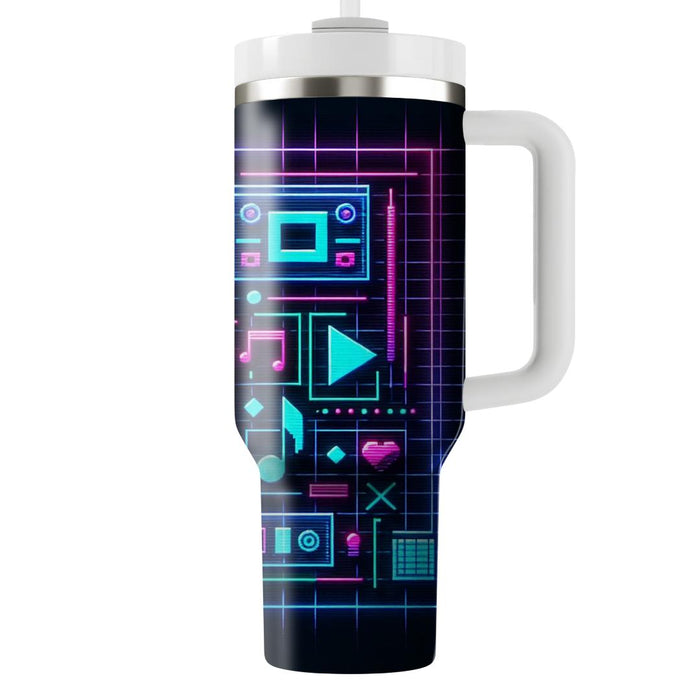 Cyber Dreamscape  Insulated Tumblers