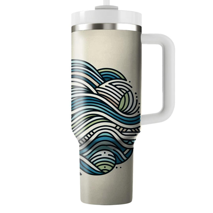 Artistic Line Pattern  Custom Tumblers