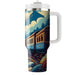 Vintage Train Travel  Tumbler Cups