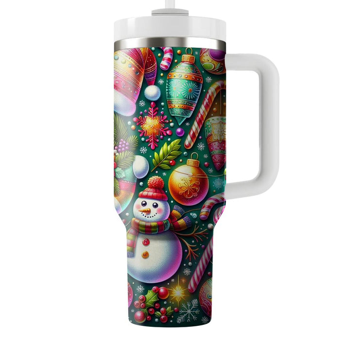 Winter Festive Joy  Custom Tumblers