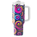 Retro Neon Swirls  Custom Tumblers