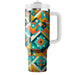 Triangular Mosaic  Insulated Tumblers