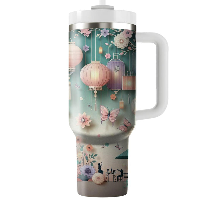 Whimsical Lights - A Spring Festival  Tumblers With Lids