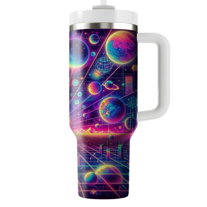 Vaporwave Cosmos  Decorative Tumblers