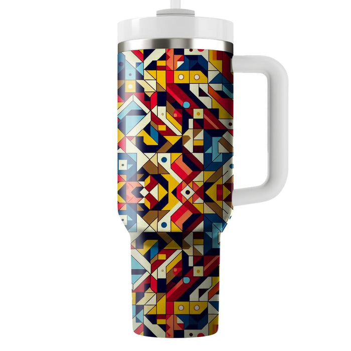 Retro Patchwork  Personalized Tumblers