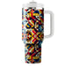 Retro Patchwork  Personalized Tumblers