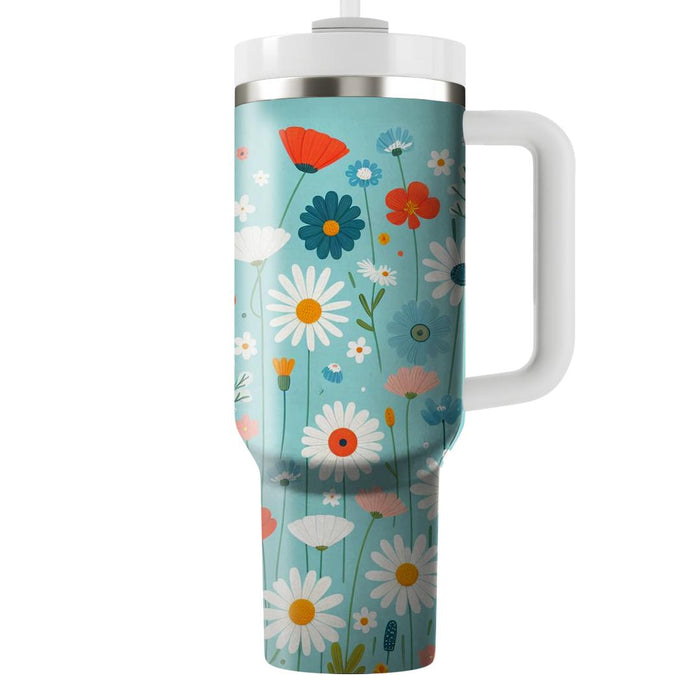 Whimsical Wildflower Field  Custom Tumblers