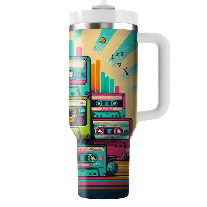 Vintage Cassette Groove  Tumbler Cups