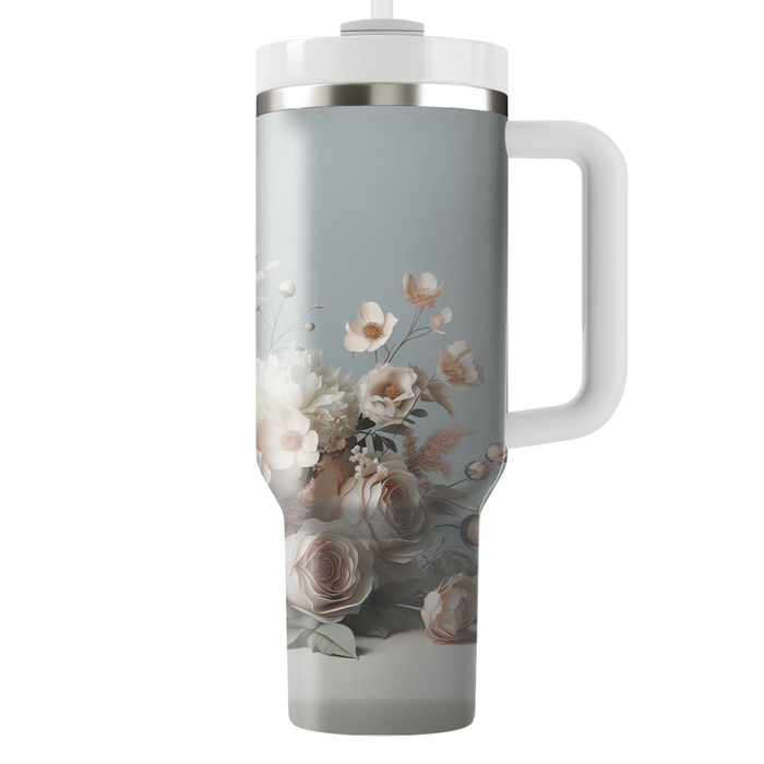 Timeless Floral Romance  Travel Tumblers