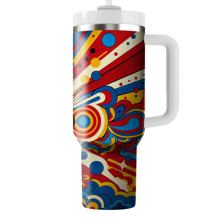 Bold Color Burst  Personalized Tumblers