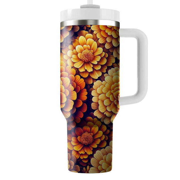 Sunset Marigold Melody  Tumbler Cups