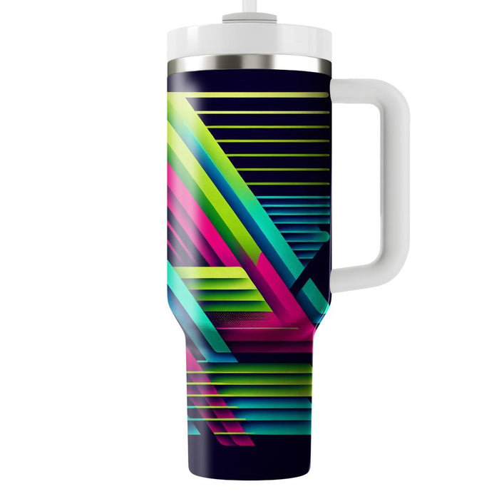 Technicolor Triangles  Tumblers For Gifts