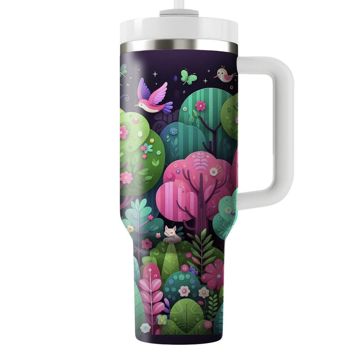 Whimsical Fairy Tale Forest  Tumbler Cups