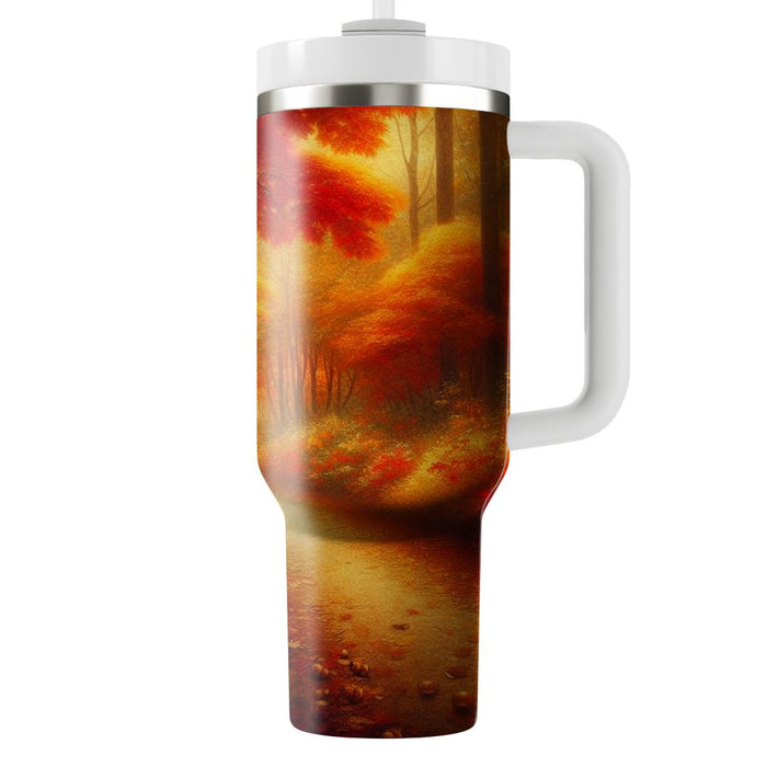 Autumn Leafy Pathway  Decorative Tumblers