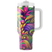 Bright Floral Fusion  Tumbler Cups