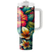 Vivid Tropical Blooms  Insulated Tumblers