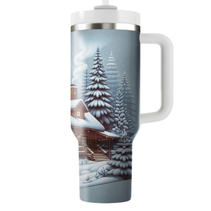 Winter Cabin Comfort  Travel Tumblers