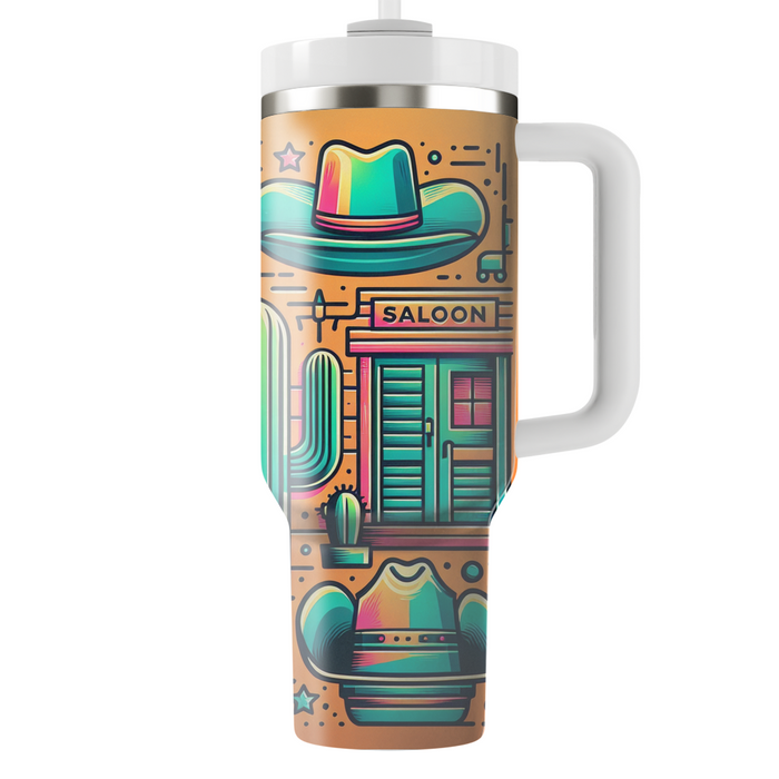 Wild West Neon  Personalized Tumblers