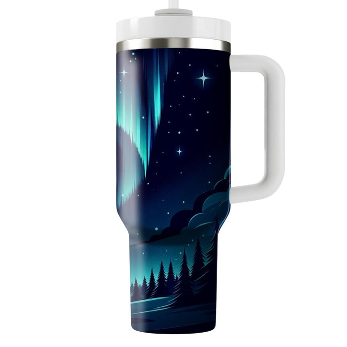 Winter Night  Travel Tumblers