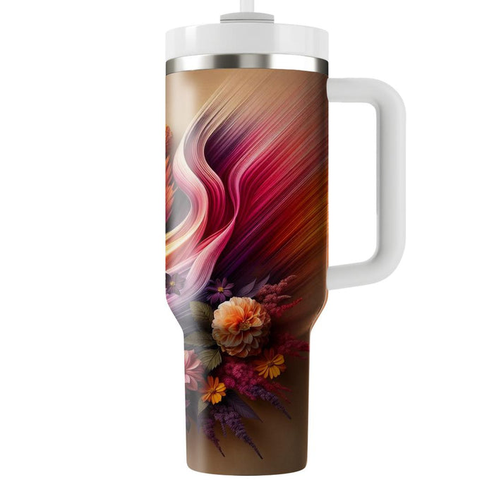 Sunset Floral Dream  Unique Tumblers