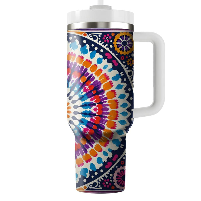 Vivid Tie-dye Burst  Tumbler Cups