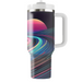 Retro Futuristic Lines  Personalized Tumblers