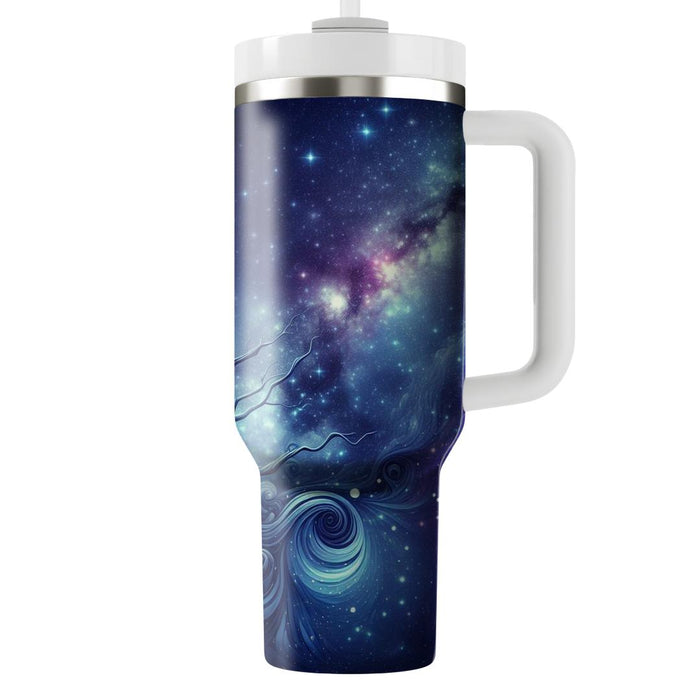 Surreal Owl And Stars  Personalized Tumblers