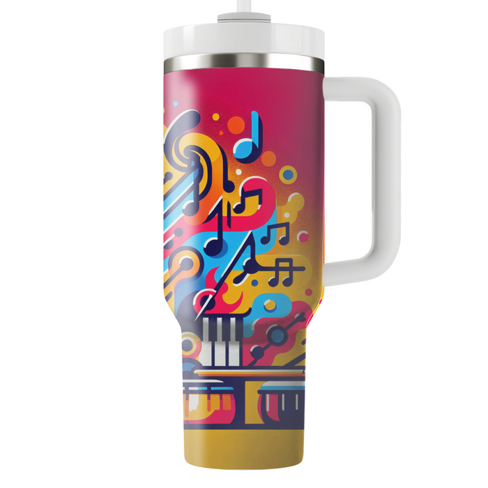 Vibrant Music  Tumblers With Lids