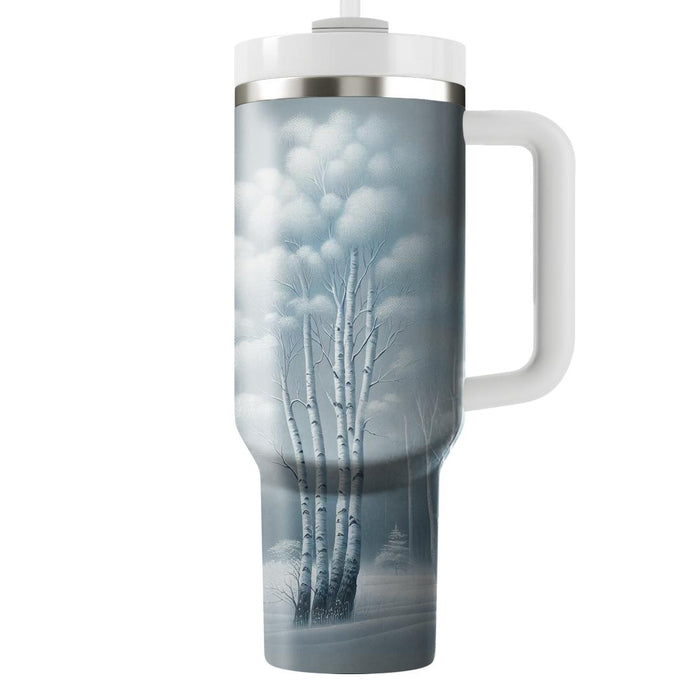 Winter Frosted Birch  Insulated Tumblers