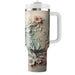 Floral Deer Delight  Tumbler Cups