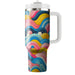 Bright Abstract Waves  Decorative Tumblers