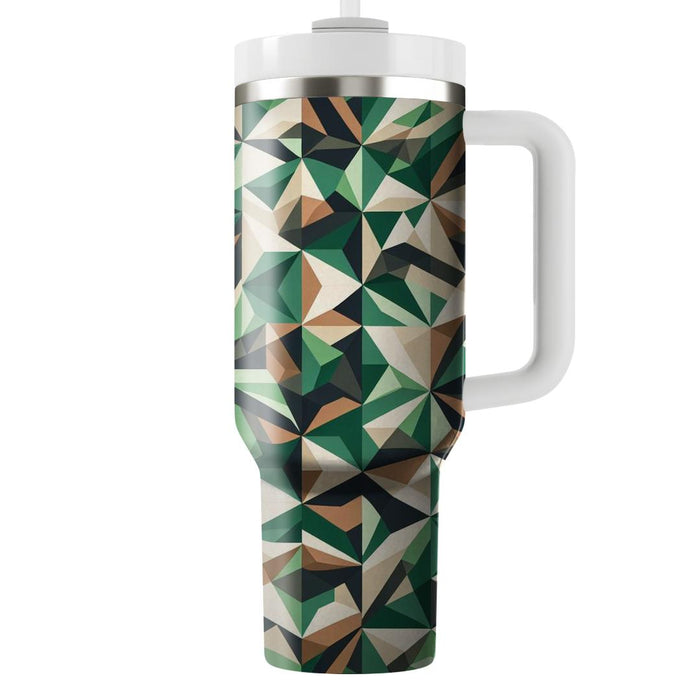 Geometric Triad Pattern  Personalized Tumblers