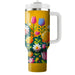 Sunny Days Flower Patch  Unique Tumblers