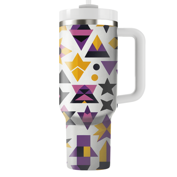 Geometric Star Array Custom Tumblers