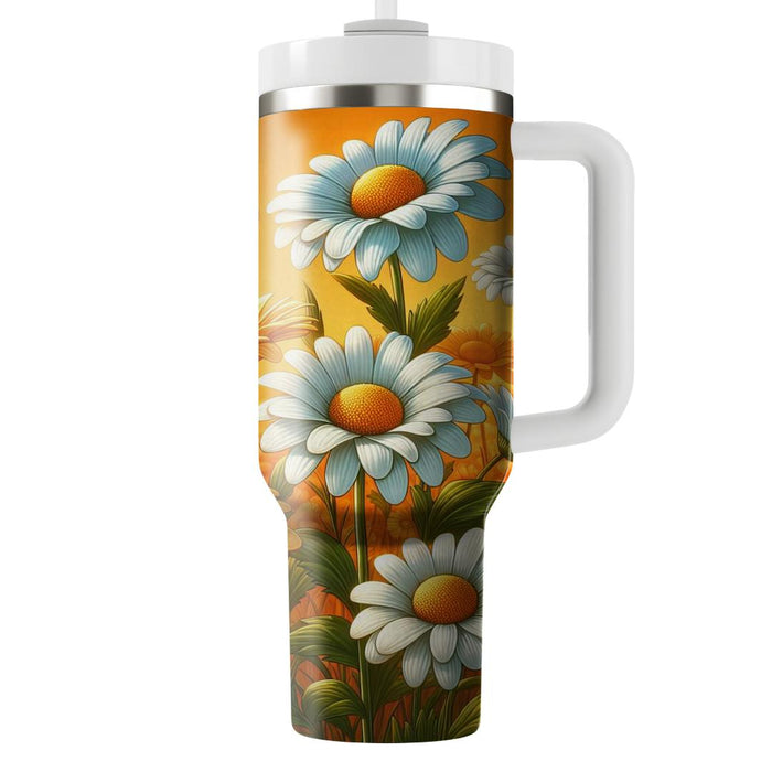 Vintage Sunshine Daisies  Travel Tumblers