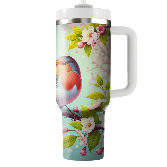 Spring Robin Melody Tumblers With Lids