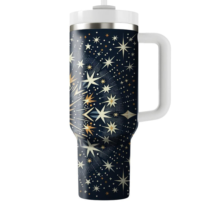 Twinkling Starburst Pattern  Insulated Tumblers