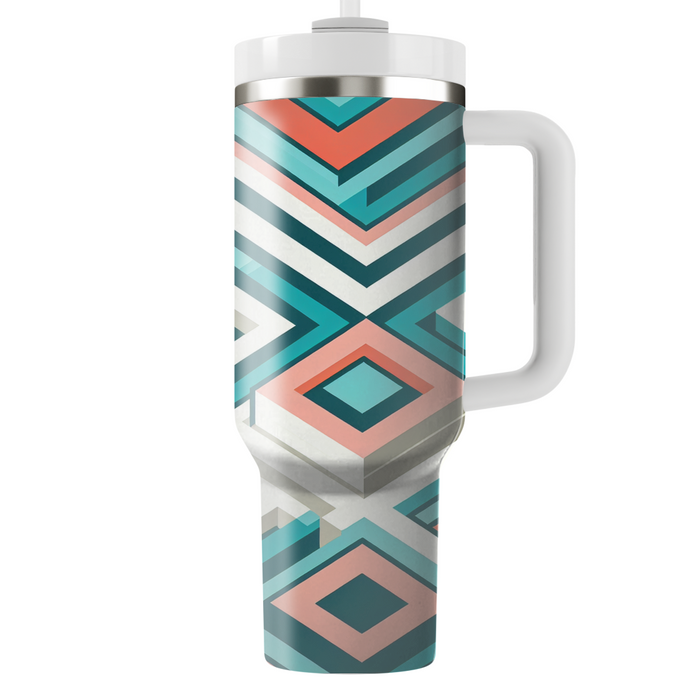 Square Wave Geometric  Custom Tumblers