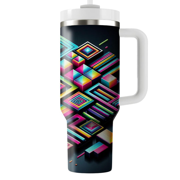 Geometric Glamour  Personalized Tumblers