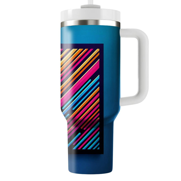 Bright Bold Lines  Unique Tumblers