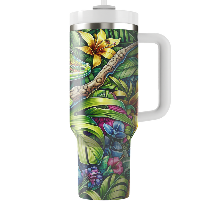 Vibrant Gecko Adventure  Tumblers With Lids