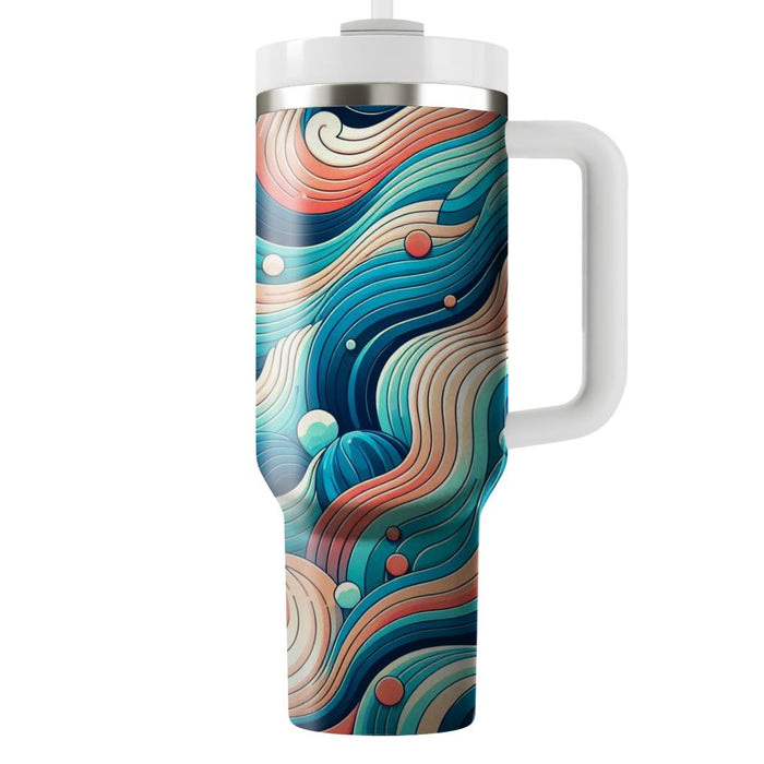 Wave Of Color  Unique Tumblers