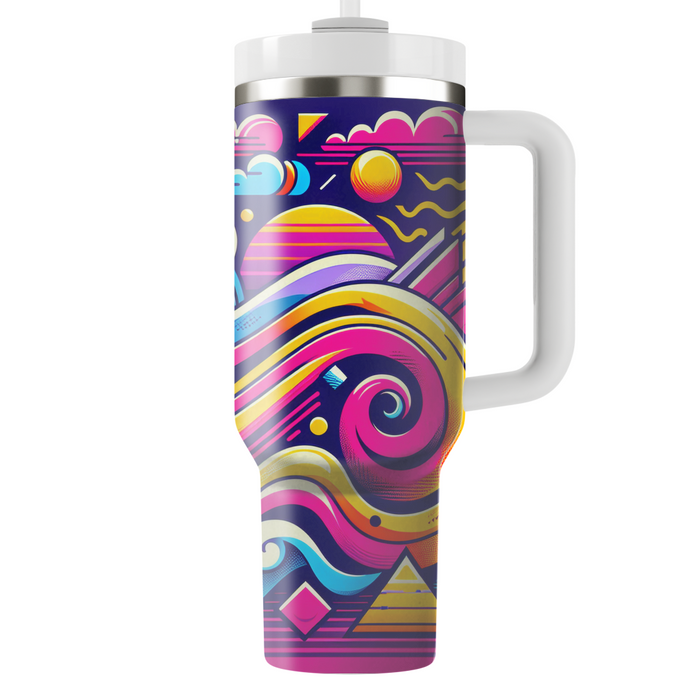 Vibrant Abstract Waves  Tumbler Cups