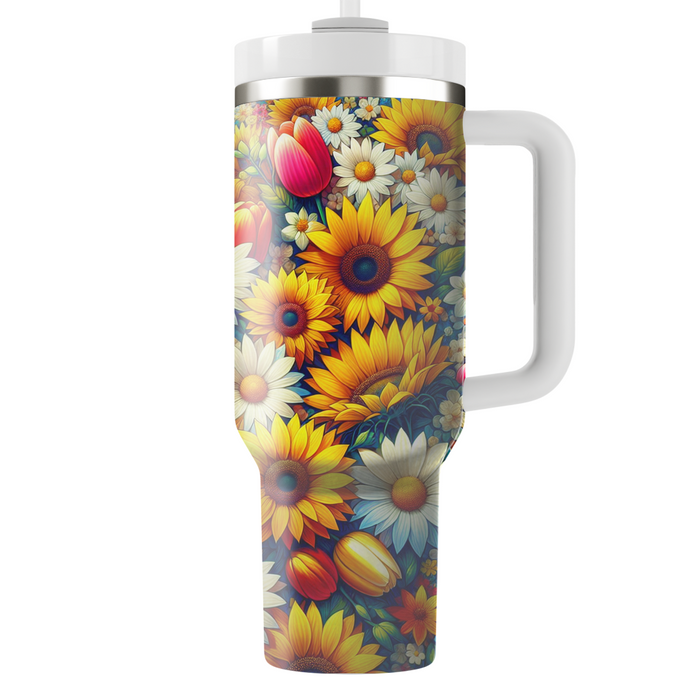 Vibrant Floral Celebration  Insulated Tumblers